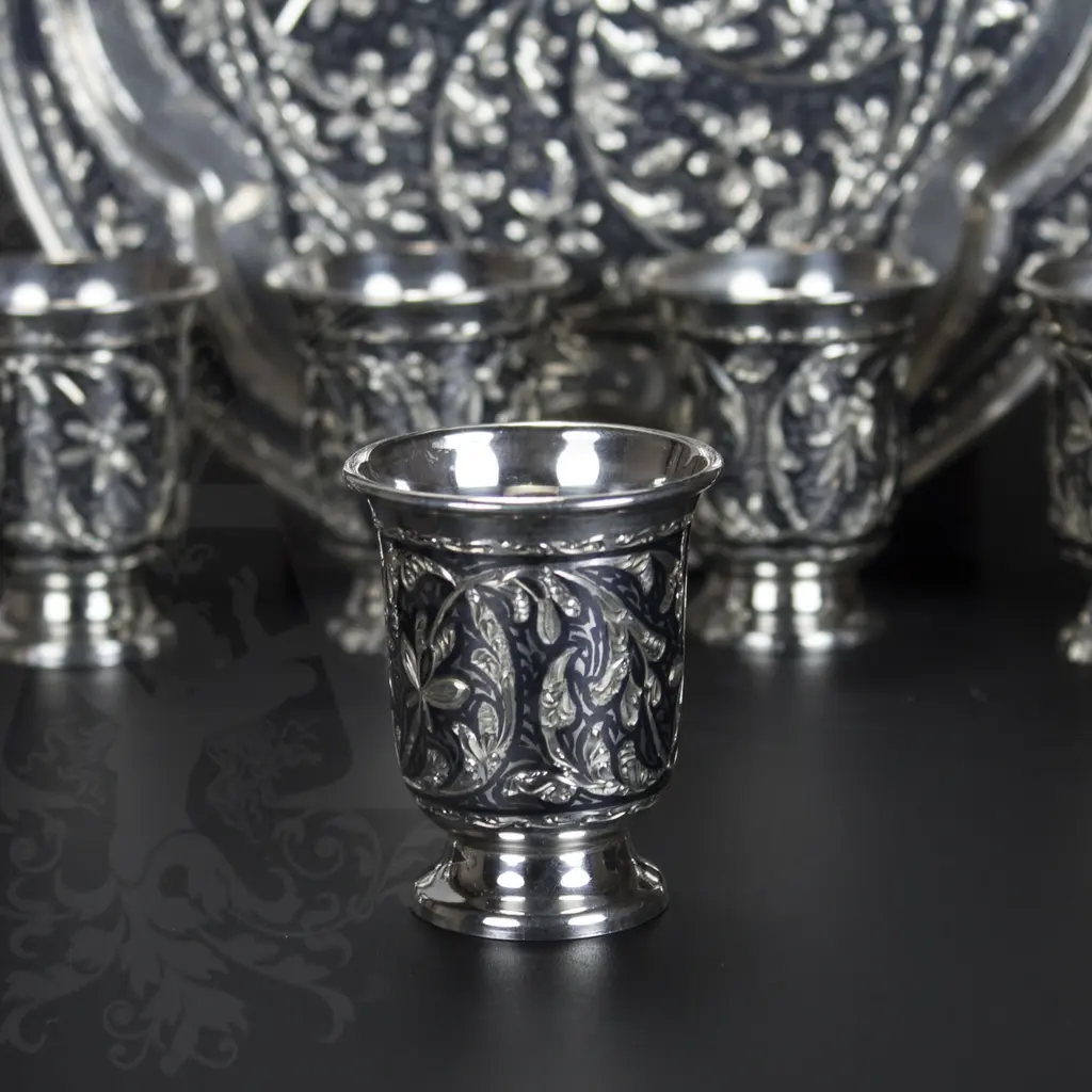 Серебряный набор водочный «Кубачи +» - фото 4