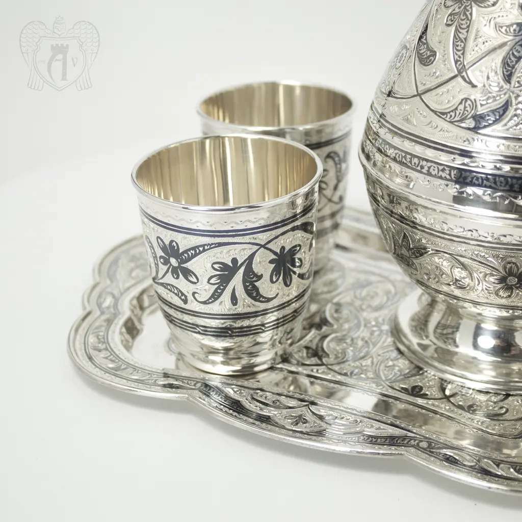 Набор для воды серебряный «Изящный век» - фото 3