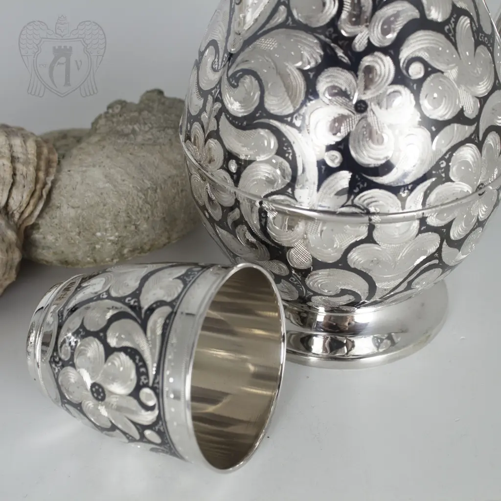 Серебряный набор для воды «Эдельвейс» - фото 2