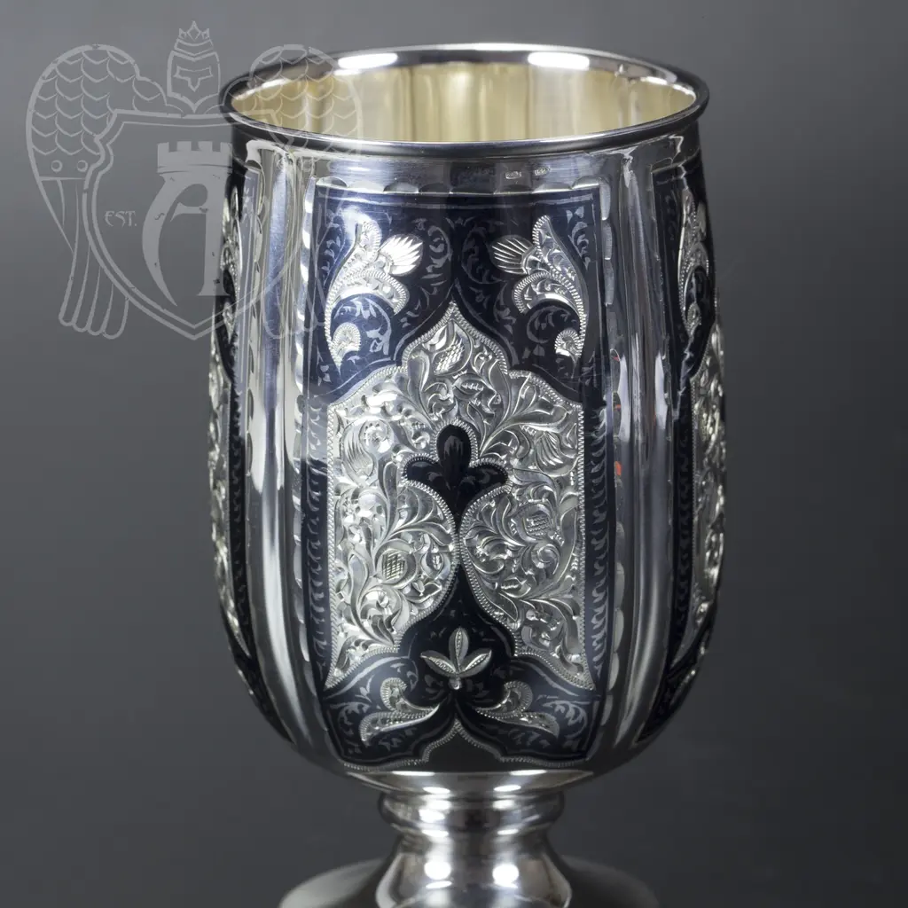 Сервиз серебряный «Южная ночь» 19016 с узорами звездного неба - фото 4