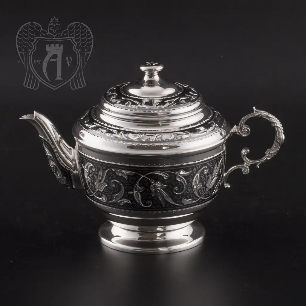 Сервиз серебряный чайный «Венеция» - фото 6