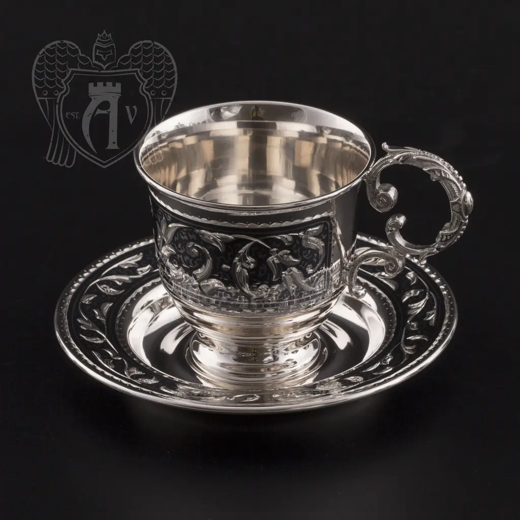 Сервиз серебряный чайный «Венеция» - фото 3