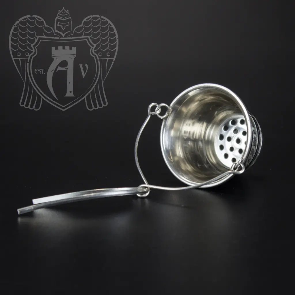 Серебряное ситечко чайное "Изысканный аромат" 19678 - фото 2