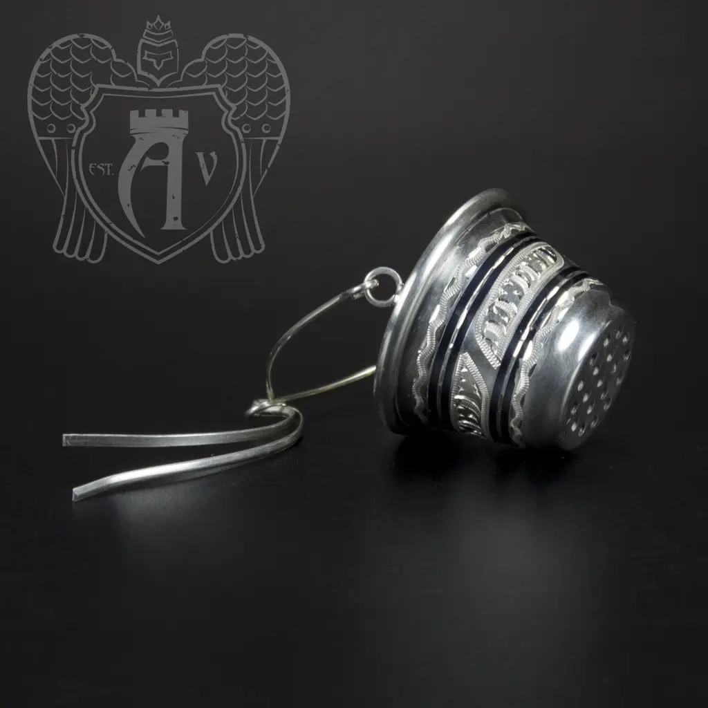 Серебряное ситечко чайное "Изысканный аромат" 19678 - фото 3