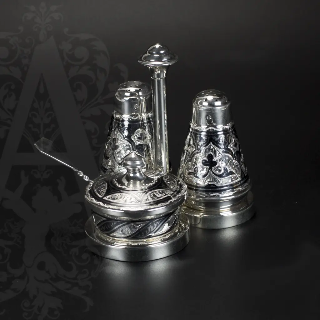 Серебряный набор для специй серия «Аллегро» - фото 2