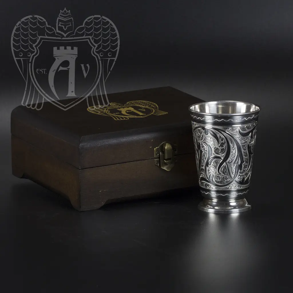 Серебряный стакан «Лоза» - фото 3