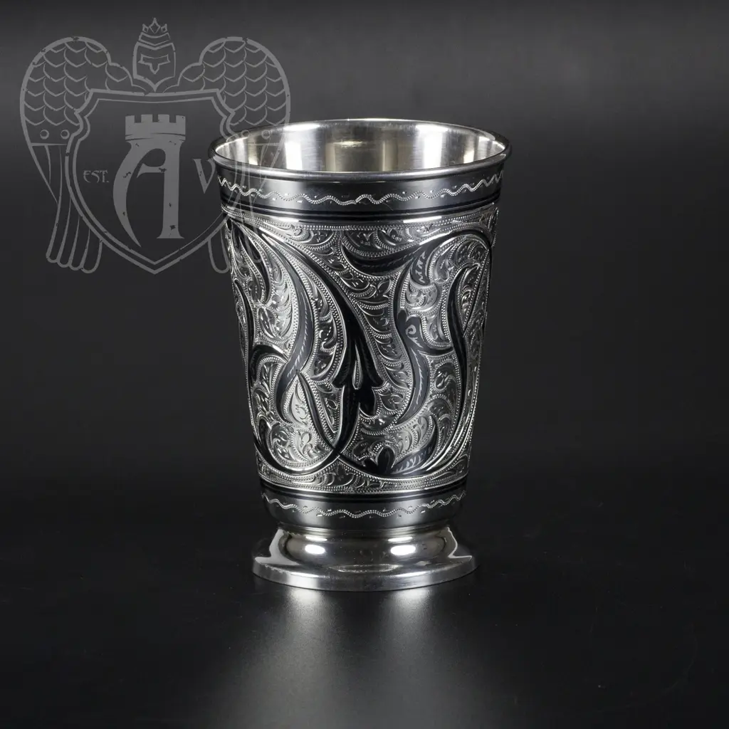 Набор серебряных стаканов «Лоза» - фото 2