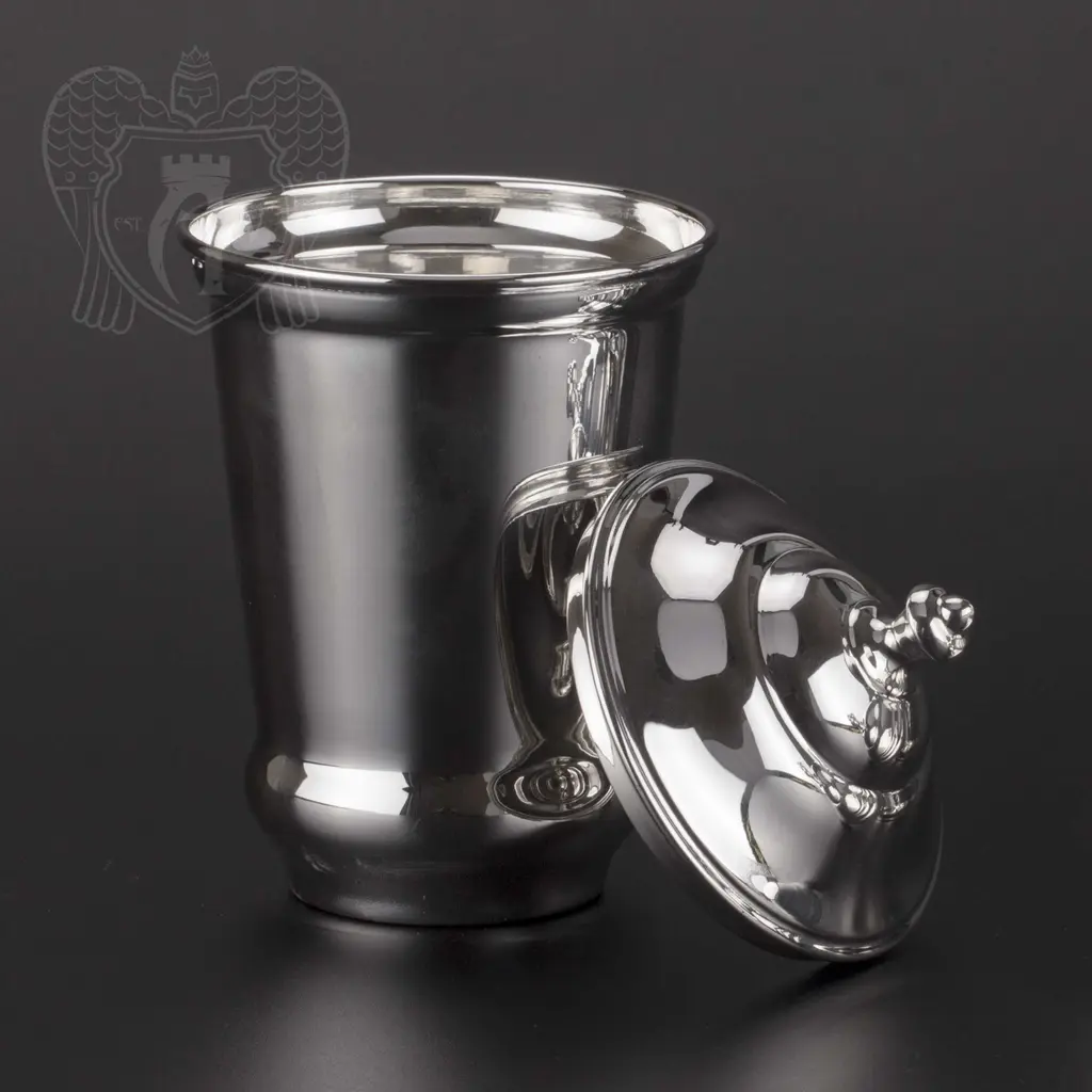 Серебряный стакан «Здоровье» + из чистого серебра 999 пробы - фото 3