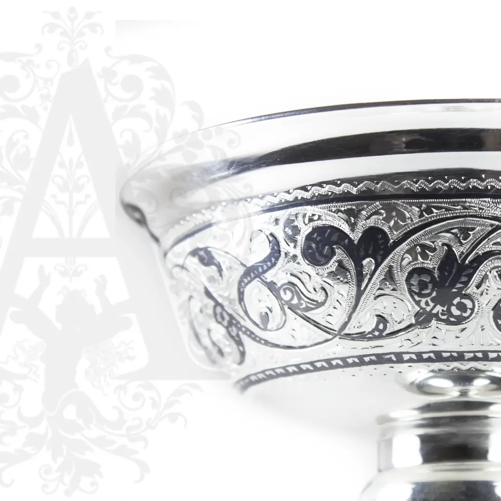 Серебряная ваза для фруктов или сладостей «Грация» - фото 2