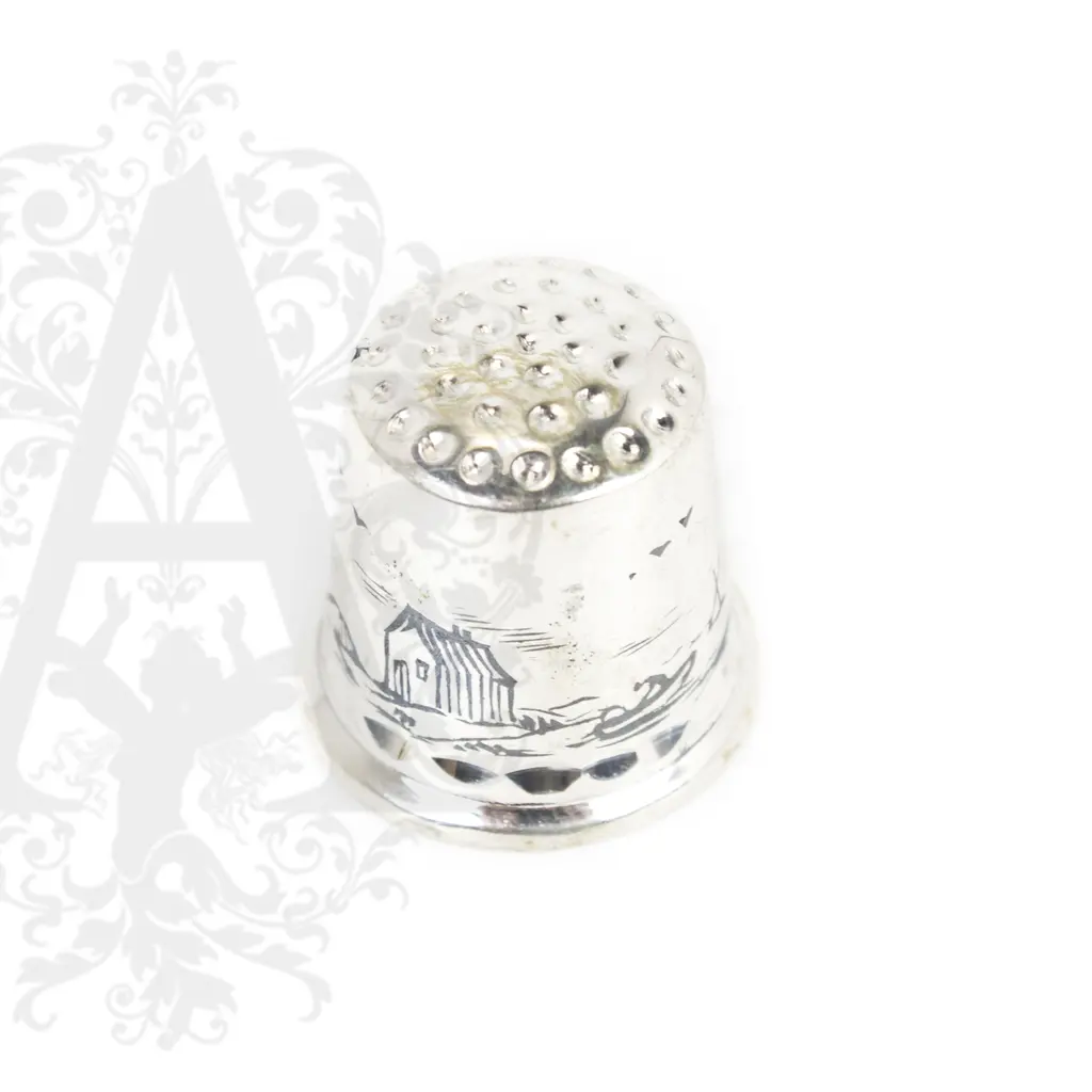 Наперсток серебряный «Мельница» - фото 2
