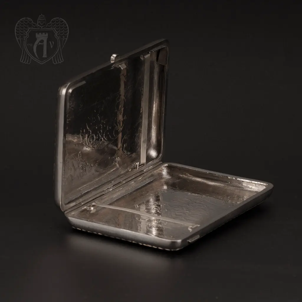 Серебряный портсигар с глубокой гравировкой «Сеньор» - фото 2