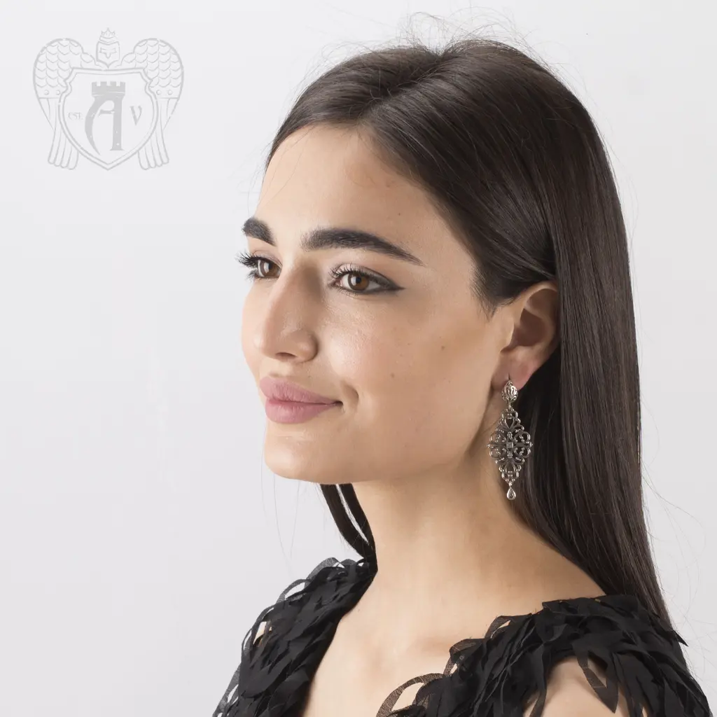 Серьги кубачинские «Горянка» - фото 2