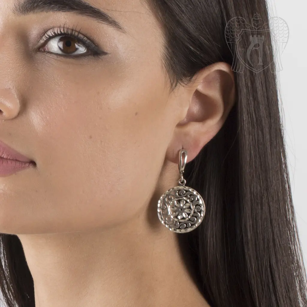 Серьги кубачинские «Карусель» - фото 3