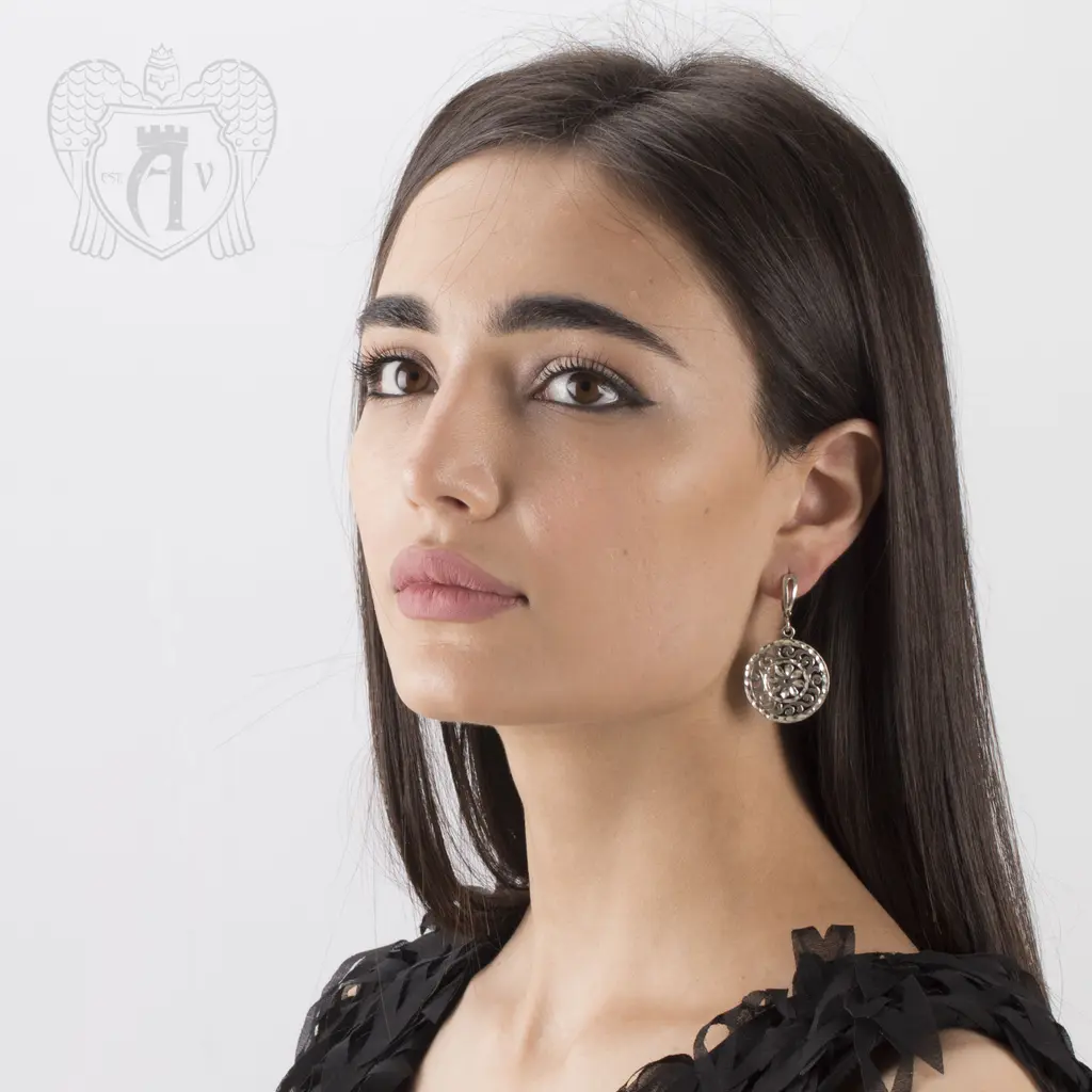 Серьги кубачинские «Карусель» - фото 2