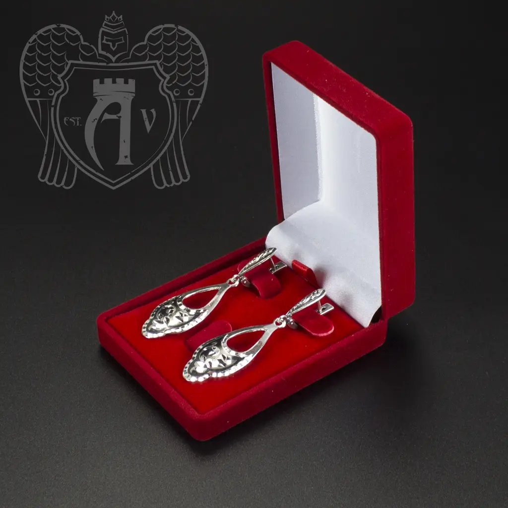 Серебряные серьги «Кубачинка» - фото 2