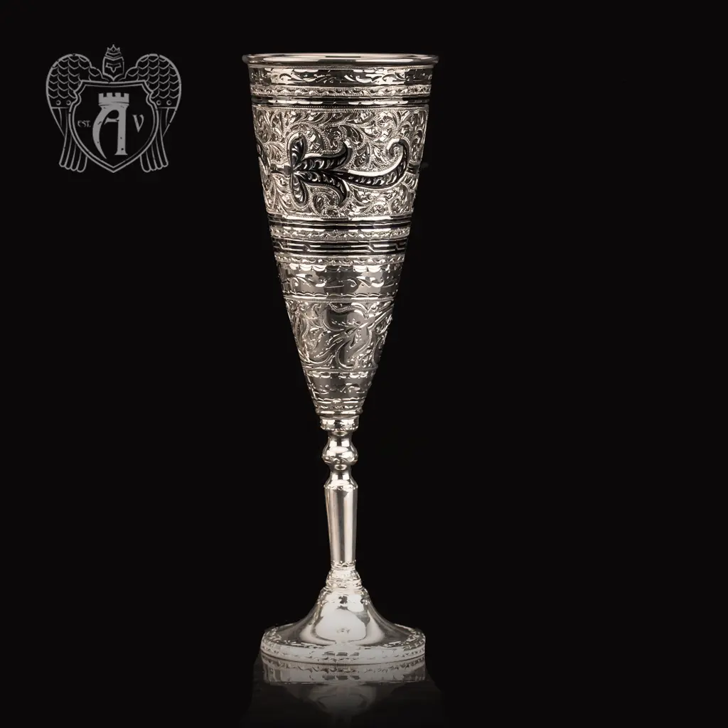 Бокал из серебра «Иней»