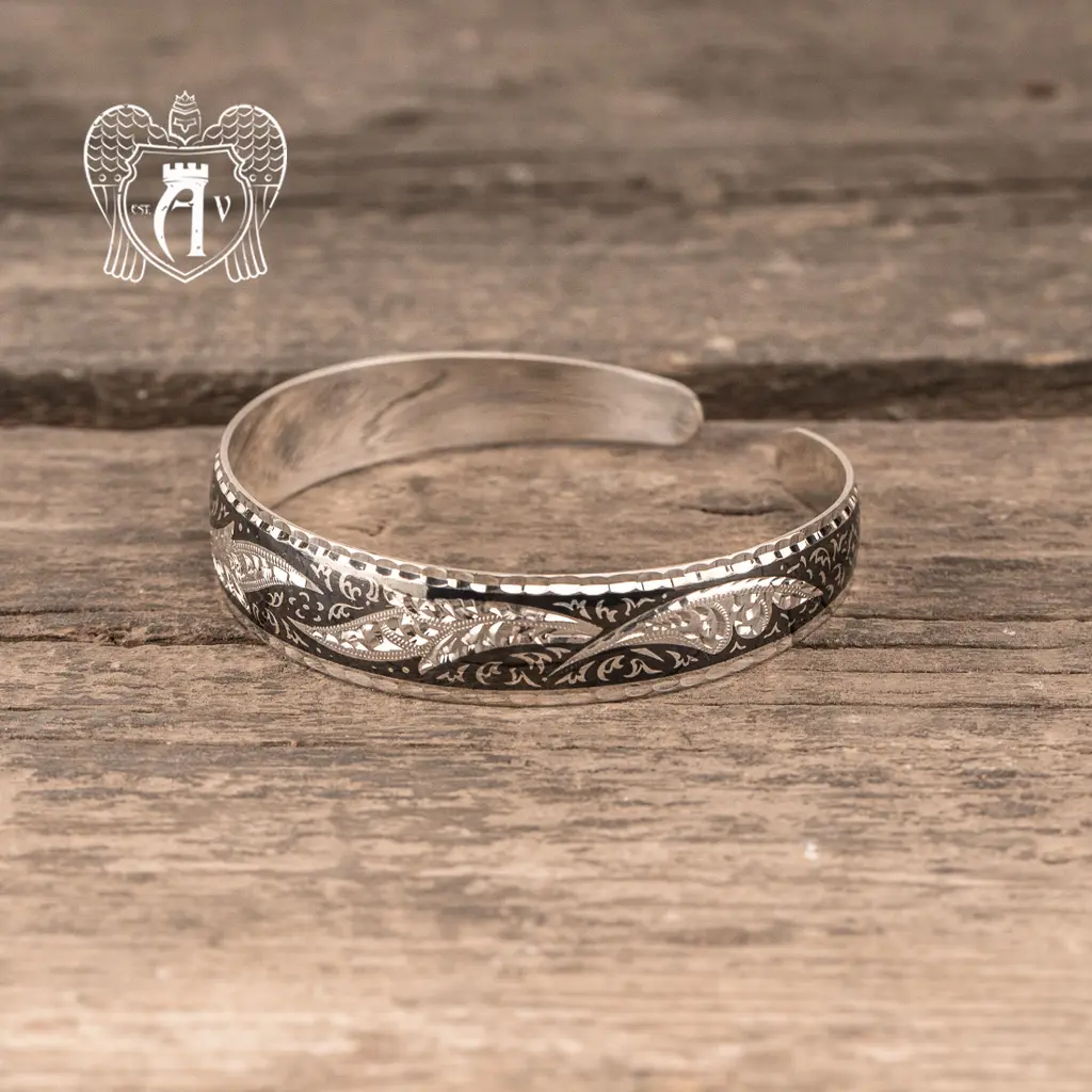 Браслет из серебра кубачинский «Персия»