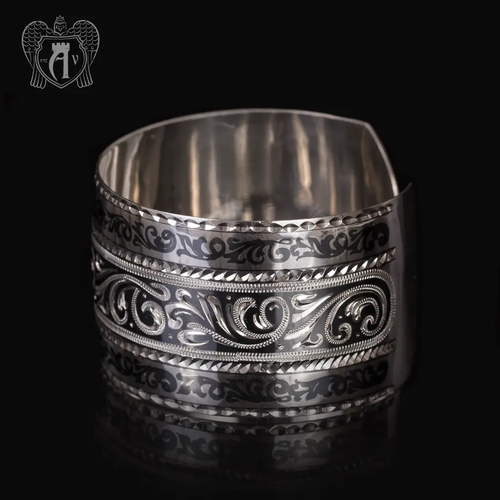 Браслет кубачинский из серебра»Турецкий»